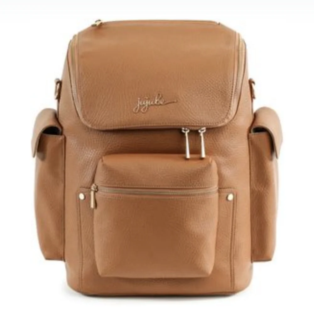 Ju-Ju-Be Brown Leather-l Baby Backpack